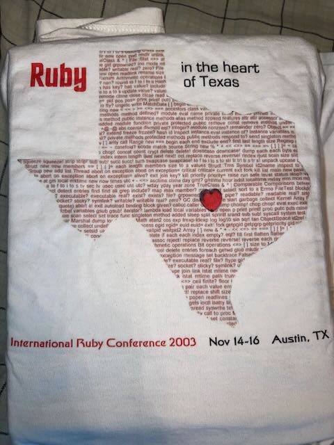 International Ruby Conference 2003 T-Shirt Back