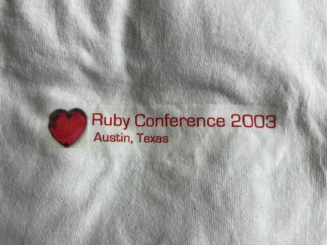 Conference T-Shirt Front International Ruby Conference 2003 T-Shirt Front Logo